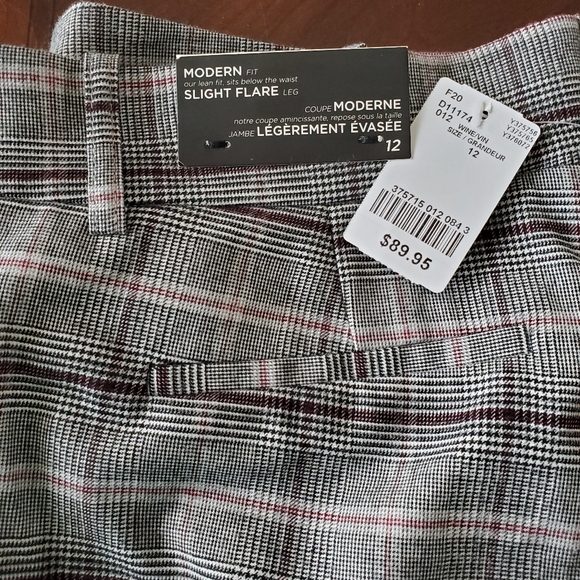 Check Print Viscose Blend Pant - Picture 4 of 5